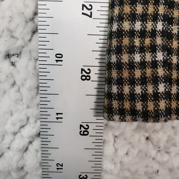 J Jill Ponte Pants Womens L Brown Houndstooth Slim Leg Stretch 35x29 Classiccore - Picture 5 of 9